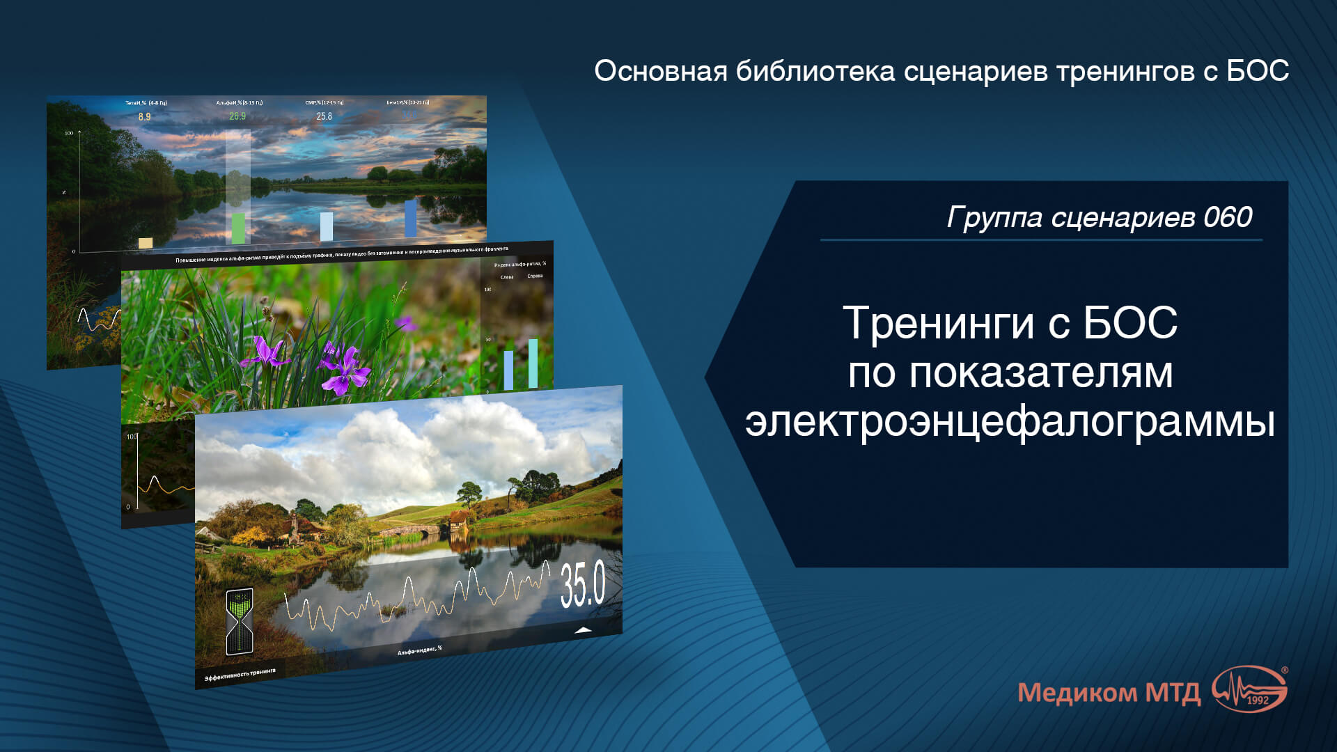 Группа 060. Тренинги с БОС по показателям электроэнцефалограммы