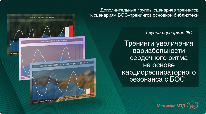 Группа 081. Тренинги увеличения вариабельности сердечного ритма на основе кардиореспираторного резонанса с БОС