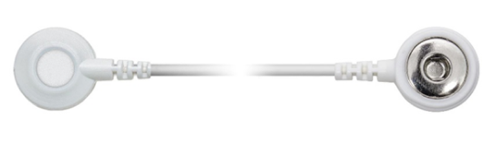 A_1150. Проводник N электрода с коннектором «кнопка» Ø 12 мм и с коннектором «гнездо» Ø 12 мм (3 шт.).